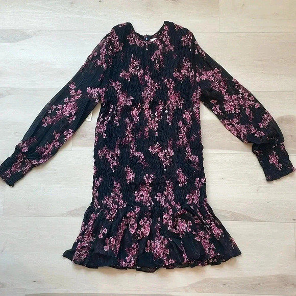 MISA Los Angeles Roisin Dress Black & Pink - Picture 7 of 12